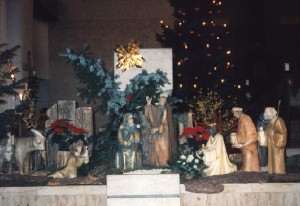 Foto der Krippe in der Heilig-Geist-Kirche