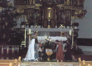 Foto der Krippe in St. Johannes Evangelist in Hohenkammer