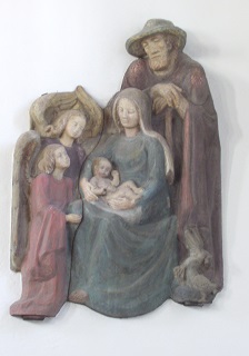 Foto der Krippendarstellung in der Dreieinigkeitskirche in Bogenhausen